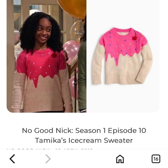 Icecream sundae sweater with sprinkles and cherry - Picture 1 of 4